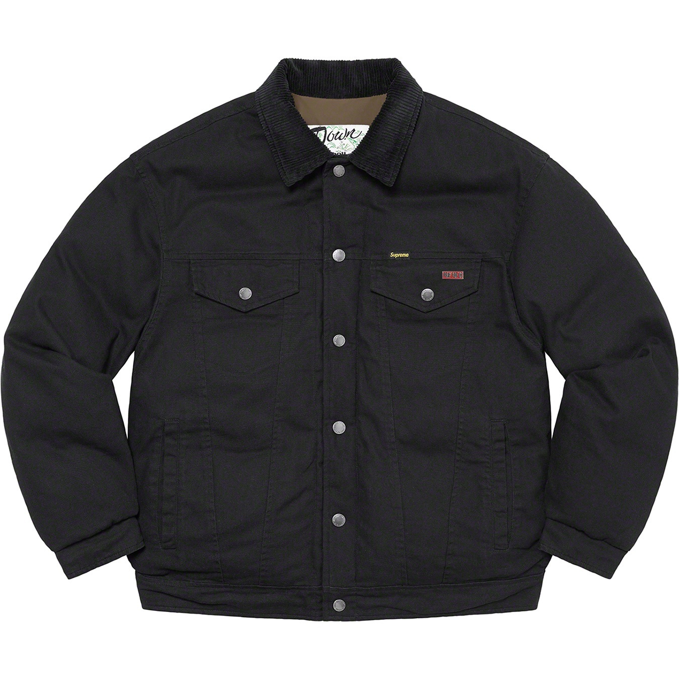 Supreme®/Schott® Canvas Down Trucker Jacket view 5